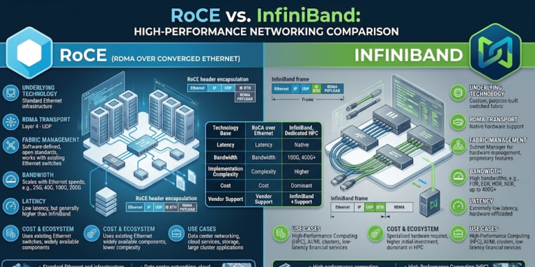 RoCE vs InfiniBand