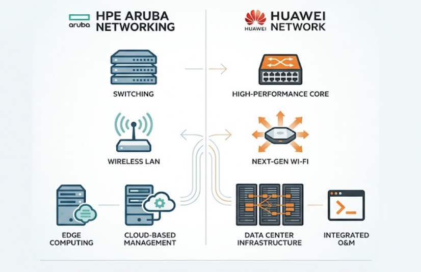 HPE 아루바 vs 화웨이 네트워크 장비