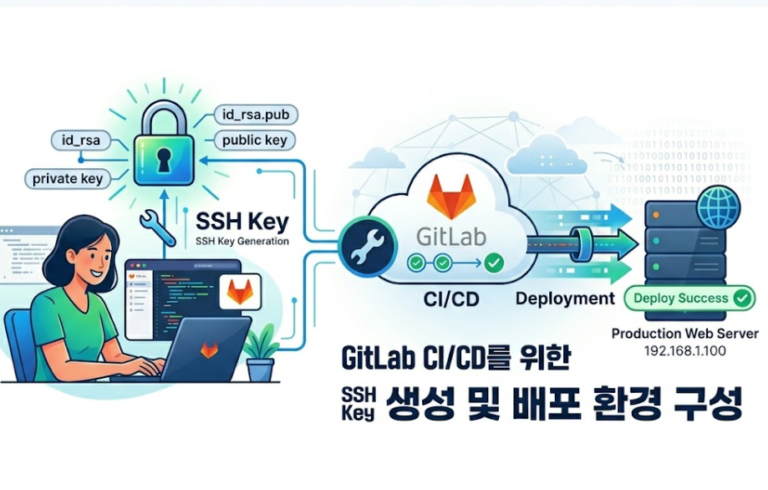 GitLab CI/CD를 위한 SSH Key 생성 및 배포 환경 구성