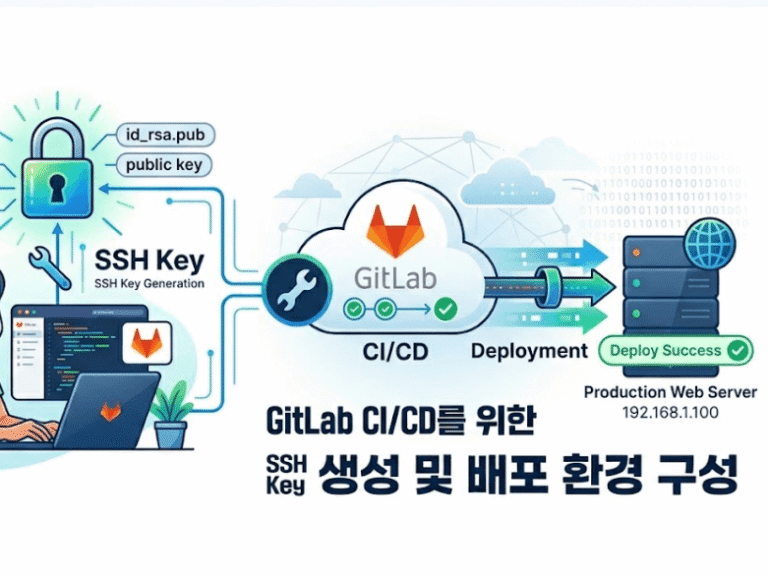 GitLab CI/CD를 위한 SSH Key 생성 및 배포 환경 구성